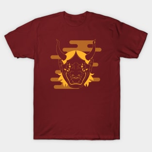 Hannya Mask HM001- GOLD/YELLOW T-Shirt